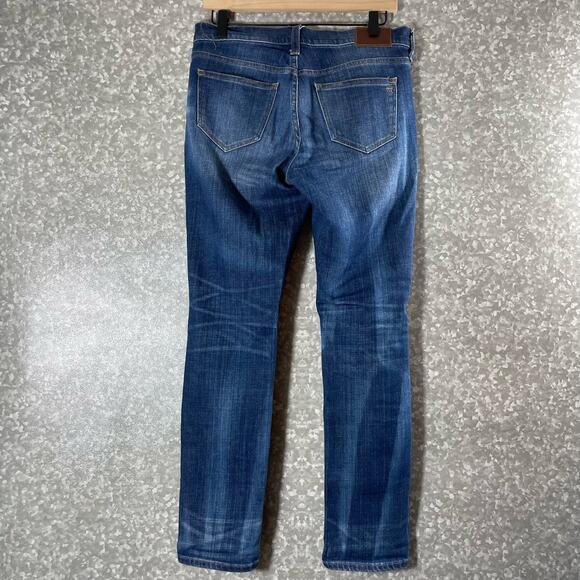 Madewell Rip & Repair Edition Mid Rise Slim Boyjean Jeans - 26 - Medium Wash - Picture 10 of 10